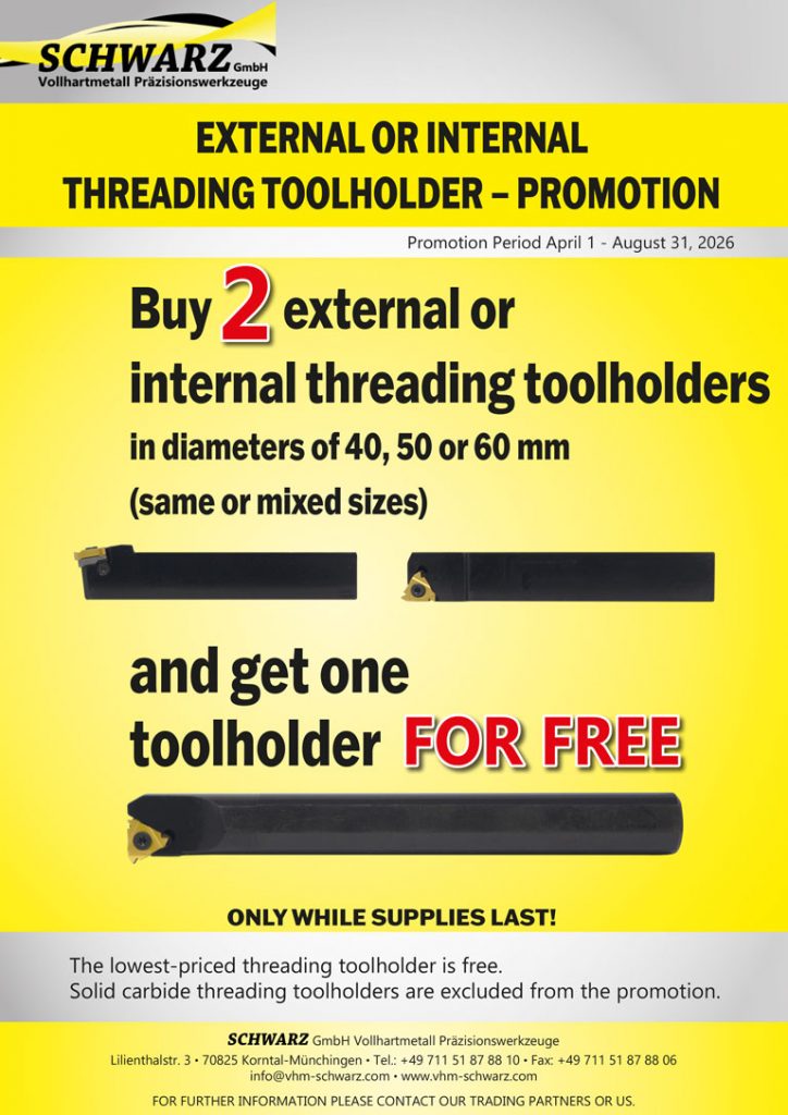 Flyer for External and Internal Thread Milling Holders for CNC Thread Turning