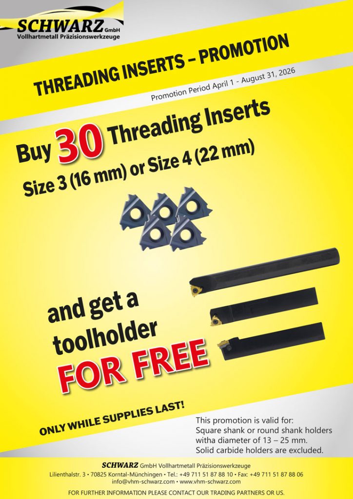 Thread Milling Inserts Promotion Flyer