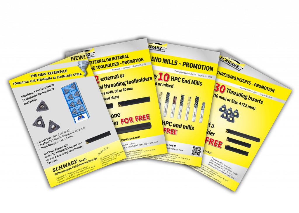 Turning Inserts, Tool Holders, End Mills – Flyer Promotions